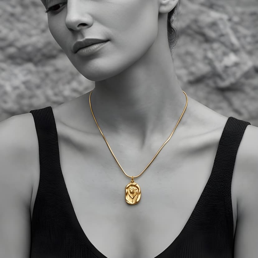Tiled Tulip necklace